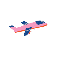 Travel Plane Sticker