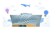 비행기 Sticker