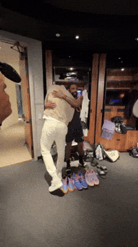 Lebron James Hug GIF by NBA