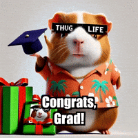 Congrats Grad GIF by Guinea Gambino