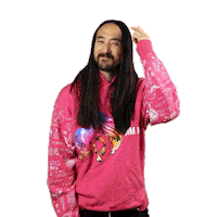 Steve Aoki Pointing Sticker by Ultra Records