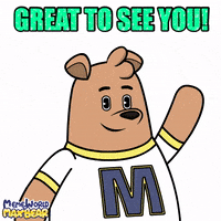 Bonjour Hello GIF by Meme World of Max Bear