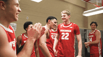 Celebrate College Basketball GIF by Wisconsin Badgers