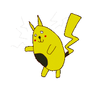 Slam0ne pokemon pikachu lighting mrd Sticker