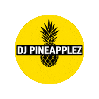 Logo Spin Sticker by DJ Pineapplez