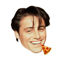 Happy Joey Tribbiani Sticker by Anne Horel