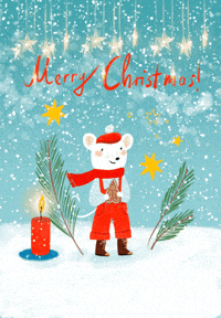 Merry Christmas Mouse GIF