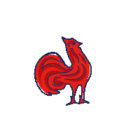 Logo Coq Sticker by France Rugby