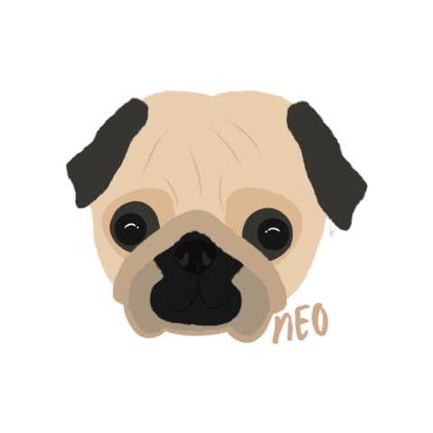 Dog Pug Sticker