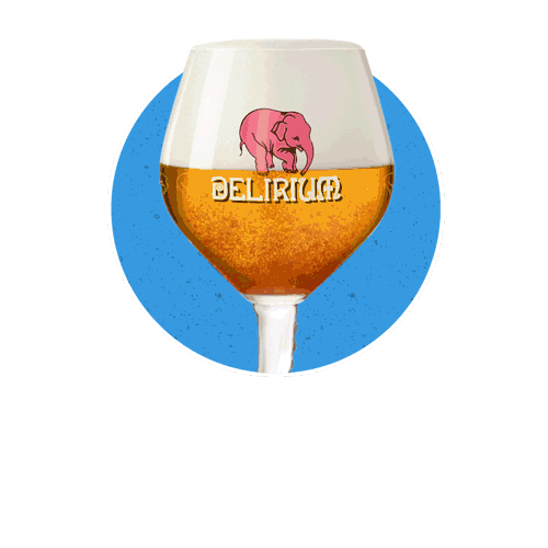 Belgian Beer Party Sticker by Delirium