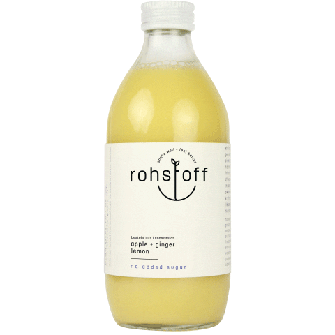 rohstofforganic giphyupload vegan bio ginger Sticker