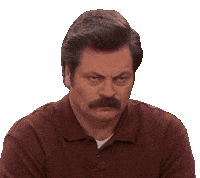 Mad Ron Swanson Sticker by Parks and Recreation