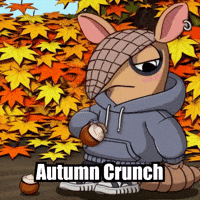 Autumn Armadillo GIF by Chillo Dillo