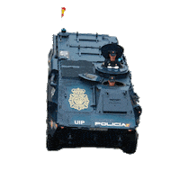 Police Tank Sticker by Policía Nacional