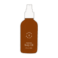 Body Oil Sticker by Hugh & Grace