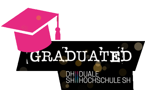 Duale-Hochschule_DHSH giphyupload study bachelor graduated Sticker