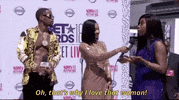 red carpet oh thats why i love that woman GIF by BET Awards