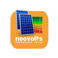 neovolts-solar energia solar economia solar energy neovolts Sticker