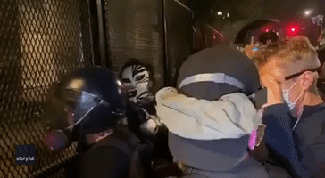 Close-Up Footage Captures Portland Mayor Suffering Effects of Teargassing During Protest