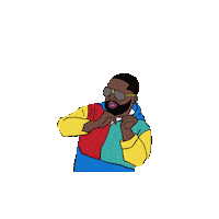 Ooh La La Wop Sticker by Run The Jewels