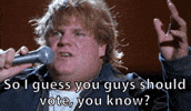 Voting Chris Farley GIF