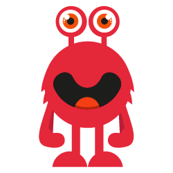 kid monster Sticker