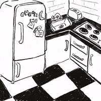 RealPersonGifs hungry kitchen error handdrawn GIF