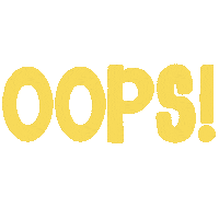 Mistake Oops Sticker