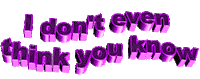 think you know Sticker by AnimatedText