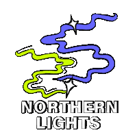 Northern Lights Travel Sticker by Contiki