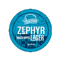 Hobsonsbrewery zephyr hobsons hobsons brewery zephyr lager Sticker