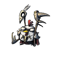 dracostudios chicken boardgames pollos wfci Sticker