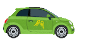 Driving Fiat 500 Sticker by Provinzial
