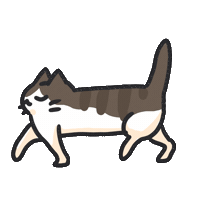 Cat Sticker by bunny_is_moving
