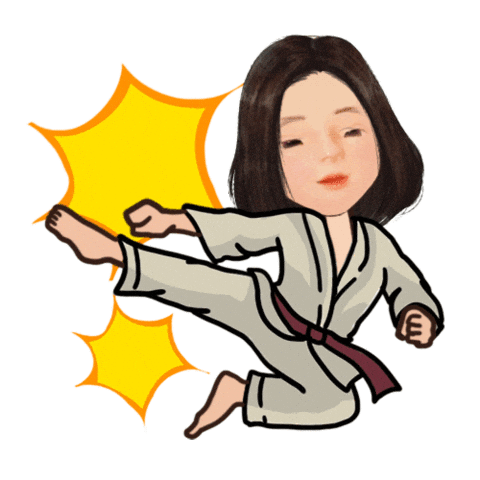 Martial Arts Girl Power Sticker