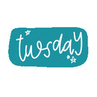 Tuesday Teal Sticker