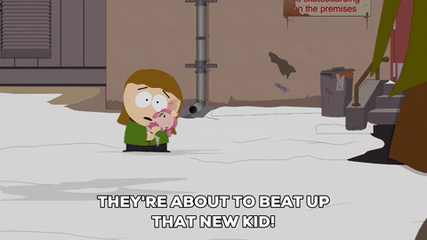 beat up new kid GIF by South Park 