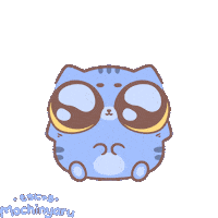 Mochinyaru cat kawaii confused lost Sticker