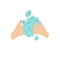 Lazykaty clean wash washing wash your hands Sticker