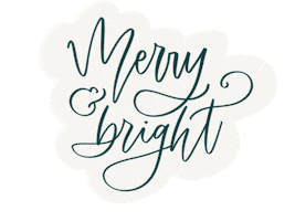 merry christmas Sticker by Feather Park Lettering