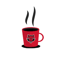 red wolves Sticker by Arkansas State University