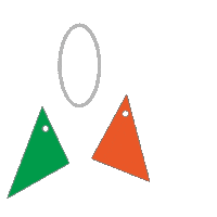 Stellen_uk stellen stellenuk mix and match earrings triangle earrings Sticker