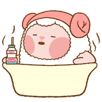 Cartoon Bathing Sticker by popmartglobal