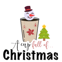 a cup full of christmas Sticker by Coffee Island Cyprus