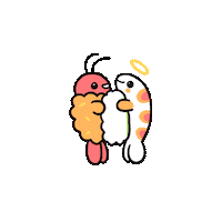 Love You Hug Sticker by pikaole