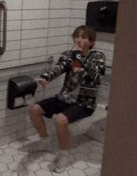 Miles Sitting GIF