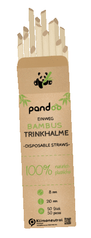 Nachhaltig Straws Sticker by pandoo