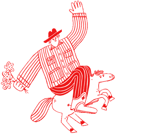 Horse Cowboy Sticker by paynterjacket