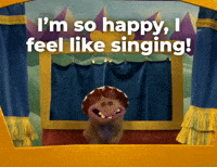 So happy I can sing