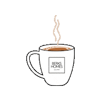 Good Morning Coffee Sticker by Berks Homes